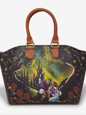 NWT! Disney's Beauty & The Beast Inspired Loungefly Floral Handbag